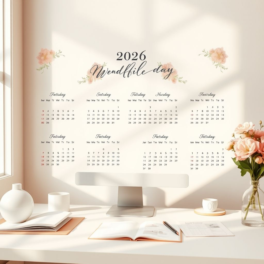 เตรียมงานแต่งงานให้พร้อมด้วยปฏิทิน 2569